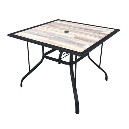 Wood Look Patio Dining Table